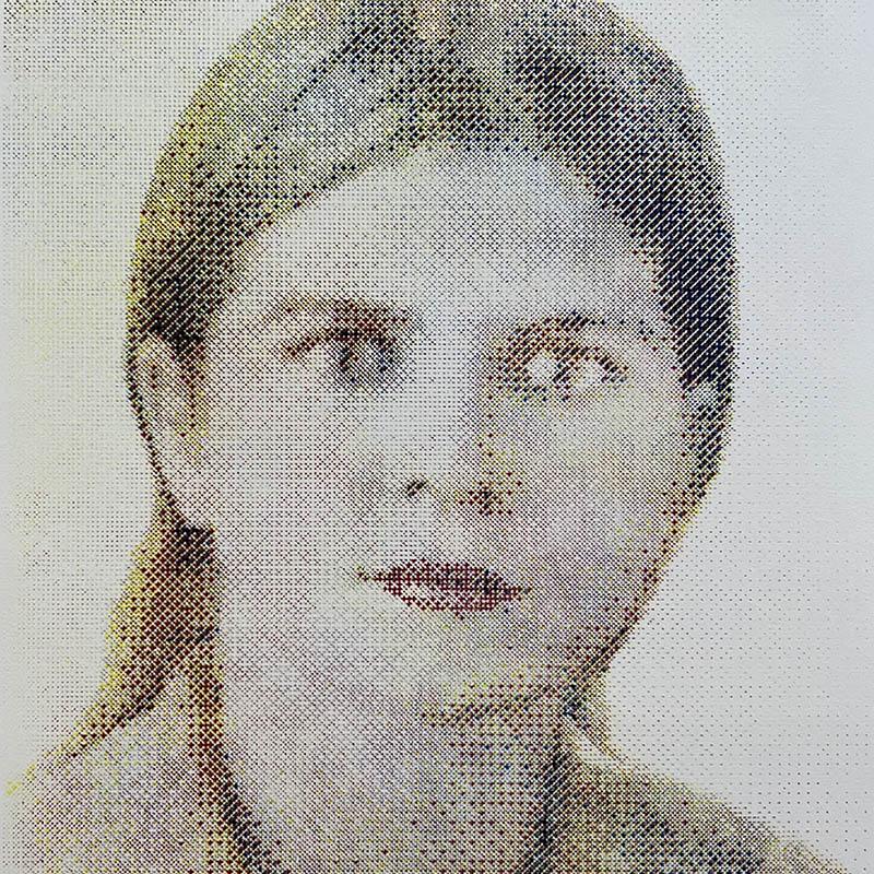 女性肖像版画